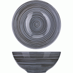 Салатник «Пинки»; керамика; 1л; D=180, H=75мм; серый