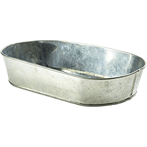 Емкость для закусок; сталь оцинкованная ; , L=24, B=15см