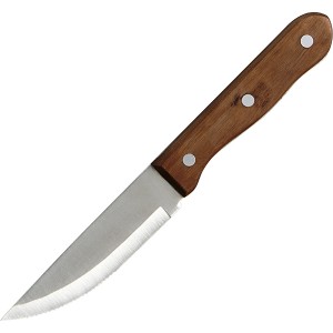 Нож для стейка; сталь, дерево; L=25см