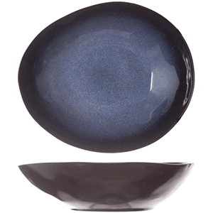 Тарелка глубокая  овальная ; керамика; , H=50, L=195, B=165мм