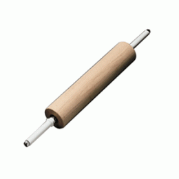 Скалка; дерево; L=70/40, B=9см; древесный , белый