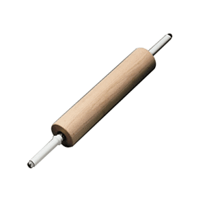 Скалка; дерево; L=70/40, B=9см; древесный , белый