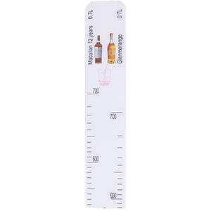 Линейка «Glenmorange 0. 7, Macallan 0. 7л»; L=28, B=2см; белый
