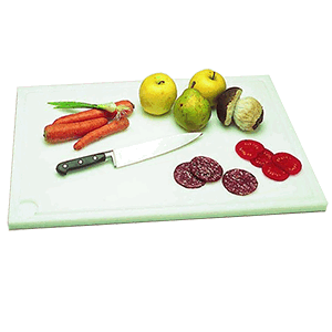 Доска разделочная  с ножками; пластик; H=20, L=400, B=300мм; белый