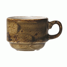 Чашка чайная «Крафт»; фарфор; 285мл; D=90, H=65, L=130мм; коричневый 