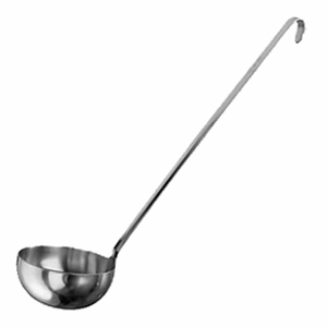 Половник; сталь; 1000мл; D=16, H=7, L=56см; металлический 