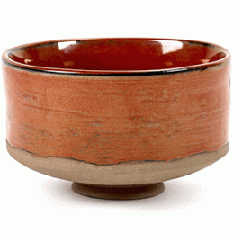 Салатник №1 «Мерси»; керамика; D=12, 5см; красный