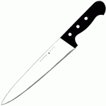 Нож поварской «Глория»; сталь; L=39.5/26, B=4.5см; черный, металлический 