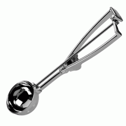 Ложка для мороженого с механизмом; D=49мм; металлический 