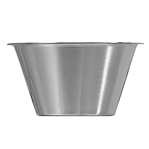 Миска; сталь нержавеющая ; 0.75л; D=16.5, H=10, L=17, B=17см; металлический 