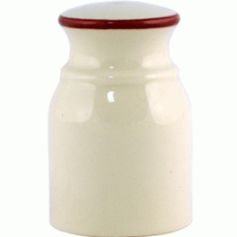 Солонка «Кларет»; фарфор; D=4, H=7см; бежевый , бордо