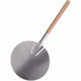 Лопата для пиццы; алюминий , дерево; D=30, L=37, 5см