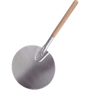 Лопата для пиццы; алюминий , дерево; D=30, L=37, 5см