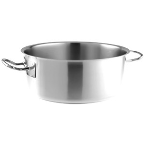 Кастрюля без крышки ; сталь нержавеющая ; 4л; D=24, H=10, L=36.5, B=26.5см; металлический 