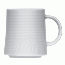 Кружка «Карат»; фарфор; 280мл; D=80, H=80, L=290, B=205мм; белый