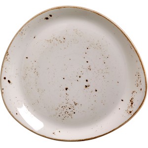 Тарелка мелкая «Крафт»; фарфор; D=305, H=37, L=305, B=275мм; белый
