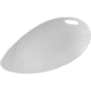 Блюдо овальное «Органикс»; фарфор; H=30, L=380, B=195мм; белый