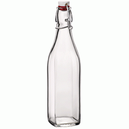 Бутылка с пробкой «Свинг»; стекло; 0, 5л; D=77, H=253, L=75, B=75мм