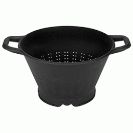 Дуршлаг конический; пластик; D=32, H=20см; черный