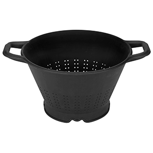Дуршлаг конический; пластик; D=32, H=20см; черный