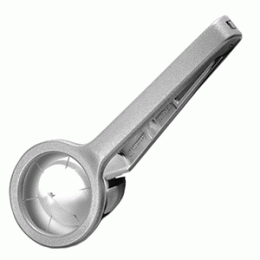 Яйцерезка(дольками); алюминий ; H=2, L=22, B=7см; металлический 