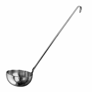 Половник; сталь нержавеющая ; 80мл; D=65, H=30, L=370мм; металлический 