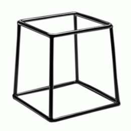 Подставка; металл, резина; H=17.8, L=17.8, B=15.2см; черный