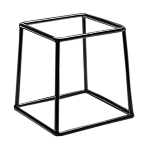 Подставка; металл, резина; H=17.8, L=17.8, B=15.2см; черный