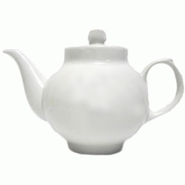 Чайник «Янтарь»; фарфор; 1, 4л; D=60, H=165, L=125мм; белый