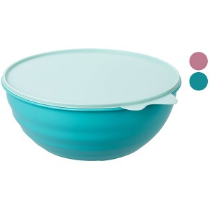 Миска с крышкой; полипропилен ; 3, 7л; D=25, 5, H=10, 5см; в ассорт.