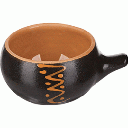 Кокотница №1; керамика; 180мл; D=9, H=5см; черный