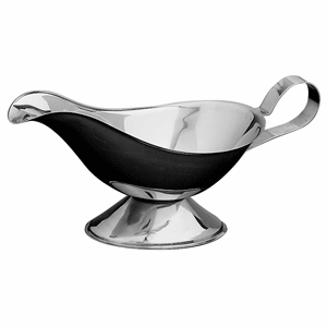 Соусник; сталь нержавеющая ; 200мл; , H=90, L=220, B=95мм; металлический 
