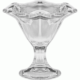 Креманка «Примавера»; стекло; 240мл; D=136/85, H=135, L=35мм; прозрачный 