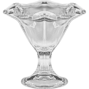Креманка «Примавера»; стекло; 240мл; D=136/85, H=135, L=35мм; прозрачный 