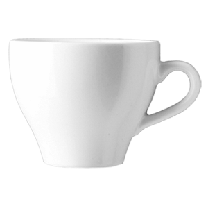 Чашка чайная «Везувио»; фарфор; 220мл; D=87, H=110, B=72мм; белый