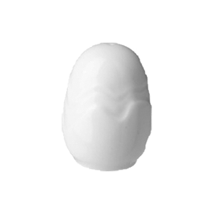 Солонка «Мелодия»; фарфор; D=30, H=65, B=45мм; белый