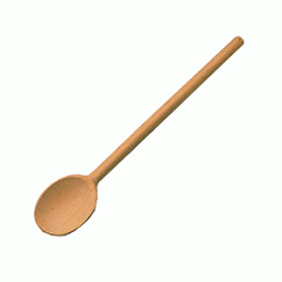 Ложка; бук; L=35/9, B=6см; бежевый 