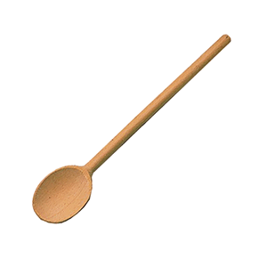 Ложка; бук; L=35/9, B=6см; бежевый 