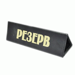 Подставка «Резерв»; кожа; H=65, L=210, B=65мм; черный