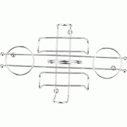Подставка для пак. сахара, солонки, перечница; металл; , H=13, 5, L=20, 5, B=12, 3см; металлический 