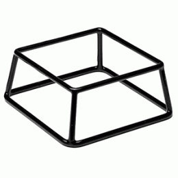 Подставка для фуршетн. блюд; металл; H=8, L=18, B=18см; черный