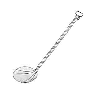 Шумовка; сталь нержавеющая ; D=28, L=85см; металлический 