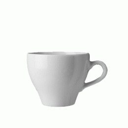 Чашка чайная «Паула»; фарфор; 200мл; D=9, H=6, L=11см; белый
