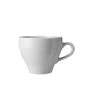 Чашка чайная «Паула»; фарфор; 200мл; D=9, H=6, L=11см; белый