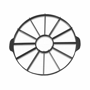 Делитель для торта 16 кусков; пластик; D=26, H=2.5, L=33см; желтый 