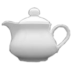 Чайник «Версаль»; фарфор; 400мл; D=10, H=13, L=17см; белый