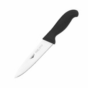 Нож кухонный универсальный; сталь, пластик; , L=29/16, B=3см; черный, металлический 