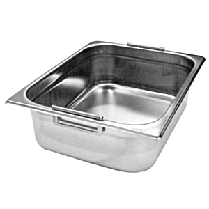 Гастроемкость (1/1) с ручкой ; сталь нержавеющая ; H=10, L=53, B=32.5см; металлический 