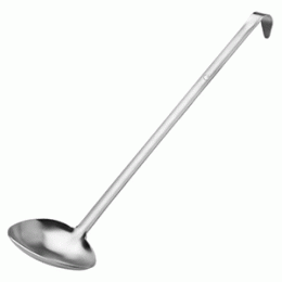 Ложка для соуса; сталь нержавеющая ; H=6, L=38, B=10см; металлический 