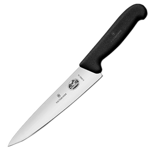 Нож универсальный кухонный; сталь нержавеющая , полипропилен ; , L=305/190, B=37мм; металлический , черный